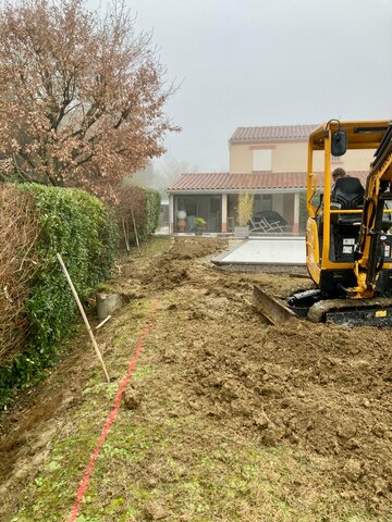 Aménagement d'un jardin à Fourquevaux